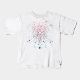 Rainbow Cube Abstract Kids T-Shirt